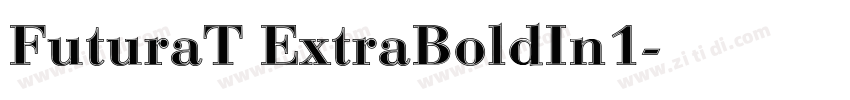 FuturaT ExtraBoldIn1字体转换